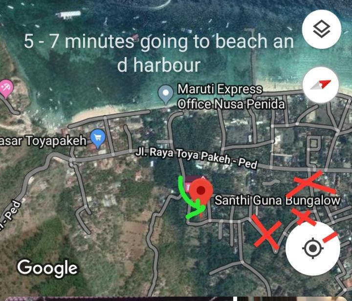 Santhi Guna Bungalow Toyapakeh المظهر الخارجي الصورة